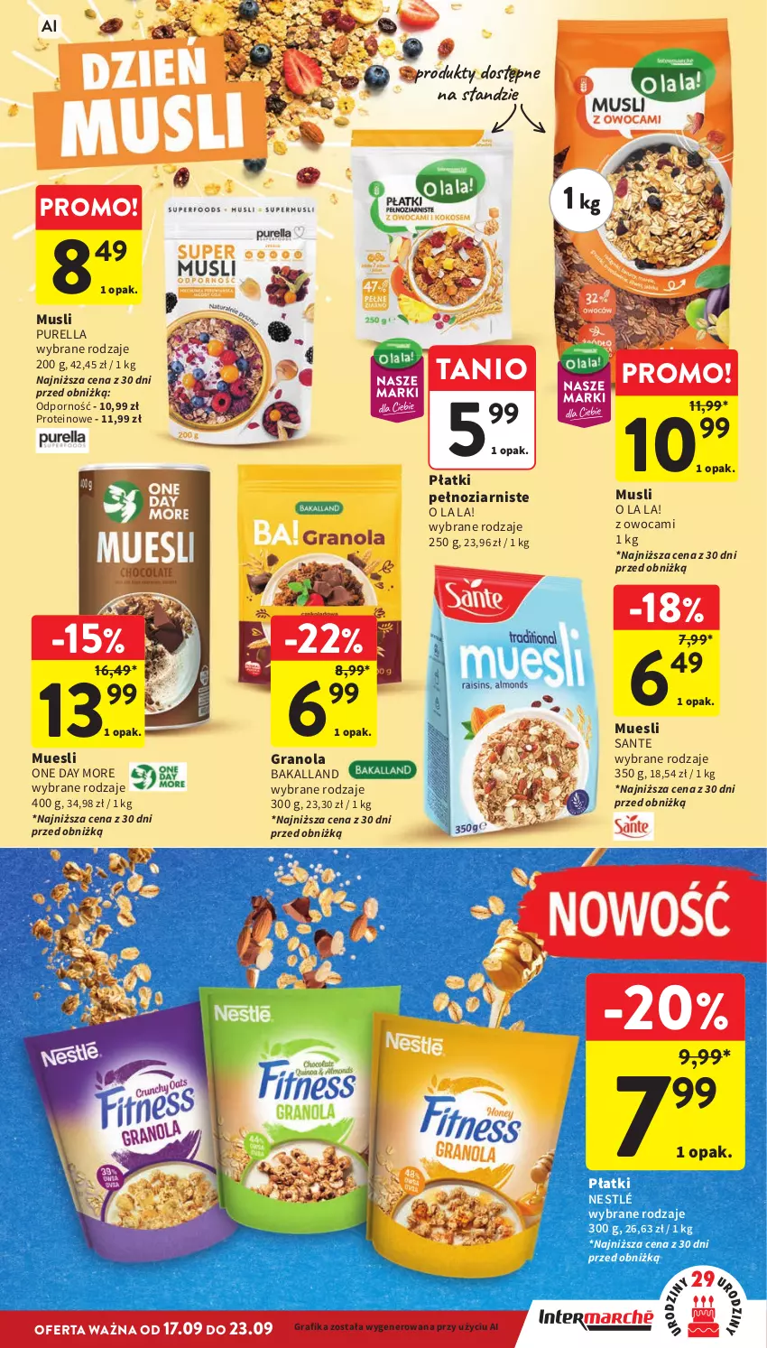 Gazetka promocyjna Intermarche - Gazetka promocyjna - ważna 17.09 do 23.09.2026 - strona 29 - produkty: Bakalland, Gra, Grafika, Granola, Mus, Nestlé, Por, Pur, Sante