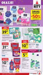 Gazetka promocyjna Intermarche - Gazetka promocyjna - Gazetka - ważna od 23.09 do 23.09.2026 - strona 41 - produkty: Gin, Do mycia naczyń, Pampers, Papier, Balsam do mycia naczyń, Bell, Tablet, Majtki, Papier toaletowy, Somat, Podpaski, Dzieci, Bella, Pieluchomajtki, Zmywarki, Tabletki do zmywarki