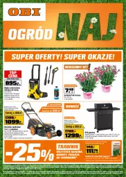 Gazetka promocyjna Obi - Gazetka OBI - Gazetka - ważna od 20.05 do 20.05.2025 - strona 1 - produkty: Top, Telefon, Termometr, Kärcher, Stolik, Kosz, Dres, Grill, Nawóz, Grill gazowy, Kosiarka, Myjka ciśnieniowa