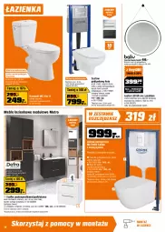 Gazetka promocyjna Obi - Gazetka OBI - Gazetka - ważna od 20.05 do 20.05.2025 - strona 14 - produkty: Kompakt WC, Lustro LED, Rama, Zestaw podtynkowy WC, Kosz, Deska wolnoopadająca, Meble łazienkowe, Szafka, Optima, Umywalka, Grohe, Lustro, Metro, Meble, Miska