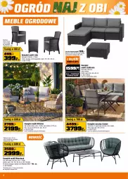 Gazetka promocyjna Obi - Gazetka OBI - Gazetka - ważna od 20.05 do 20.05.2025 - strona 4 - produkty: Sofa narożna, Stolik, Stół, Sofa, Narożnik, Fotel, Ogród, Meble, Fa