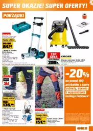 Gazetka promocyjna Obi - Gazetka OBI - Gazetka - ważna od 20.05 do 20.05.2025 - strona 7 - produkty: Odkurzacz, Top, Ser, Por, Rękawice lateksowe, Buty, Kärcher, Walizka, Makita, Tran, Rękawice, Sport, Wózek, Wózek transportowy, Spodnie, Półbuty, Maska, Dźwig, Fa