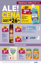 Gazetka promocyjna Aldi - Gazetka - ważna od 02.10 do 02.10.2021 - strona 19 - produkty: Ser, Ryż, Płyn do płukania jamy ustnej, Szczoteczka do zębów, BoboVita, Pasta do zębów, Serek, Płyn do płukania, Putzmeister, Deser, Olej, Szczoteczka, Fa