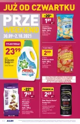 Gazetka promocyjna Aldi - Gazetka - ważna od 02.10 do 02.10.2021 - strona 24 - produkty: Piwa, Piwo, Koc, Gra, Migdały, Chipsy, Tera, Sezam, Rodzynki, Ariel, Okocim, Krakersy, Fa