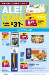 Gazetka promocyjna Aldi - Gazetka - ważna od 02.10 do 02.10.2021 - strona 6 - produkty: Sos, Ser, Mus, Jaja, Balta Mare, Filet z mintaja, Ryby i owoce morza, Tera, Golden Seafood, Szprot, Owoce morza, Tuńczyk, Owoce, Mintaj, Jaja z wolnego wybiegu
