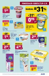 Gazetka promocyjna Aldi - Gazetka - ważna od 02.10 do 02.10.2021 - strona 7 - produkty: Ser topiony, Jogurt naturalny, Top, Sos, Ser, Ryż, Ementaler, Rama, Zott, Jogurt, Tera, Deser, Napój, Kokos, Mleko