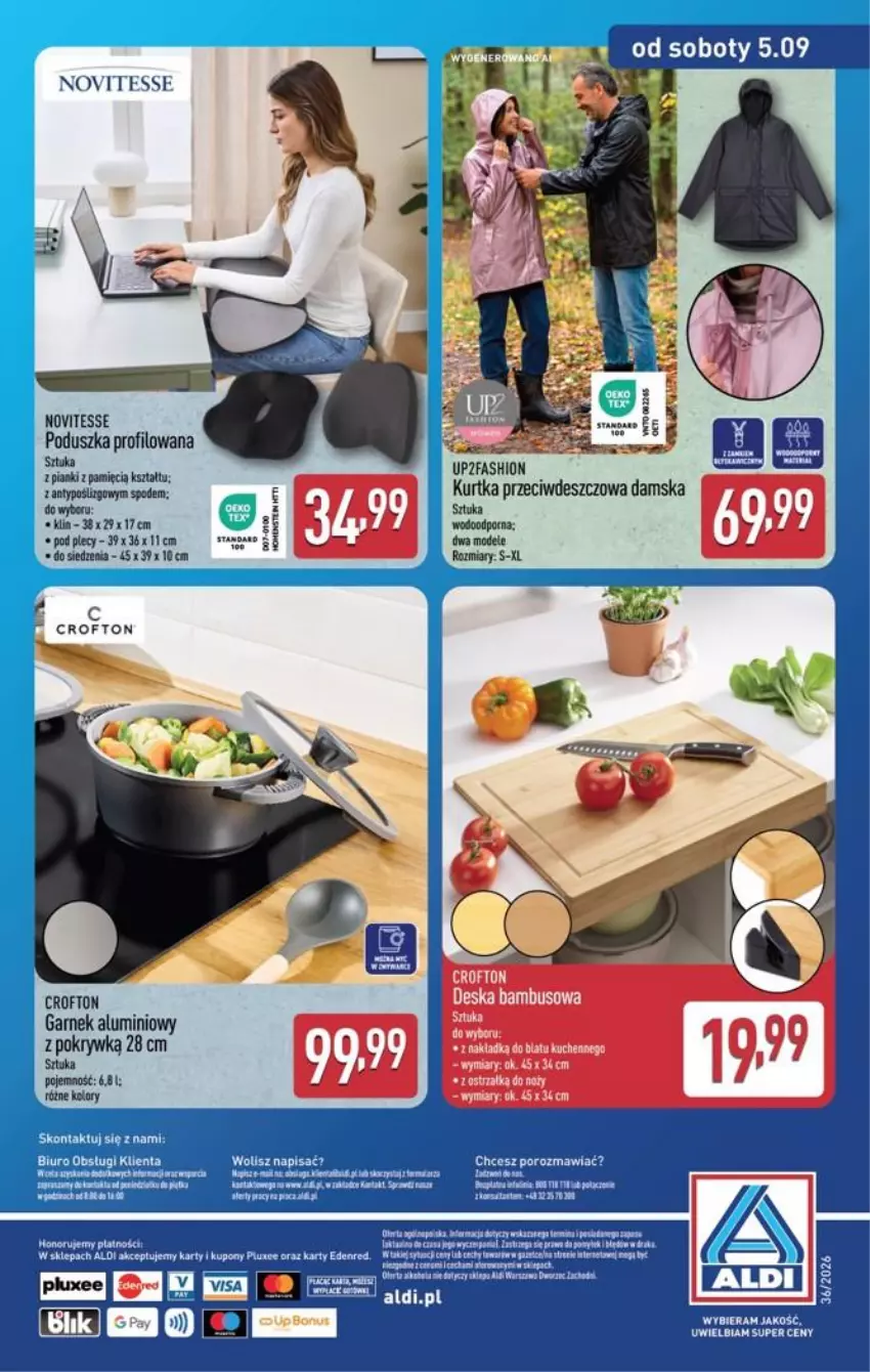 Gazetka promocyjna Aldi - Przygotuj się na kolejny tydzień - ważna 02.09 do 05.09.2026 - strona 16 - produkty: Biuro, Fa, Kurtka, Por, Top