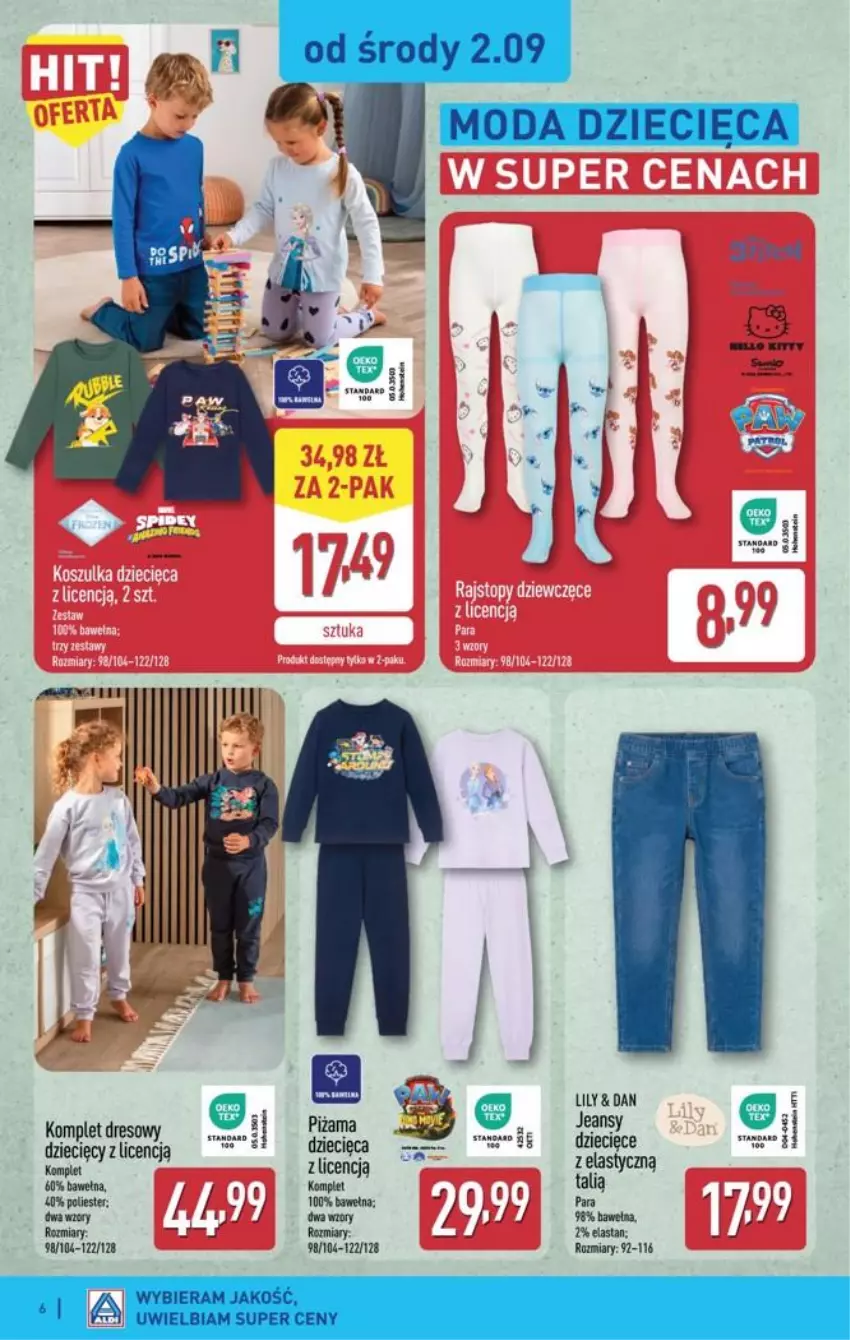 Gazetka promocyjna Aldi - Przygotuj się na kolejny tydzień - ważna 02.09 do 05.09.2026 - strona 6 - produkty: Dres, Dzieci, Piżama, Wełna