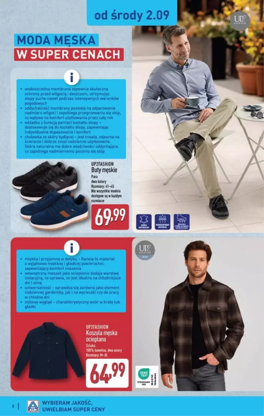 Gazetka promocyjna Aldi - Przygotuj się na kolejny tydzień - ważna 02.09 do 05.09.2026 - strona 8 - produkty: Buty, Fa, Kosz, Koszula, LANA, LG, Moda, Por, Top
