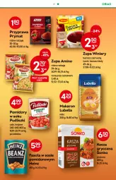 Gazetka promocyjna Żabka - Gazetka - ważna od 27.09 do 27.09.2022 - strona 35 - produkty: Lubella, Makaron, Prymat, Sos, Sok, Gry, Zupa, Bell, Winiary, Fasola, Sonko, Bella, Pudliszki, Kasza, Pomidory, Heinz, Kasza gryczana, Fa