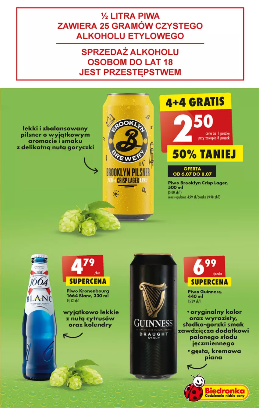 Gazetka promocyjna Biedronka - Od czwartku - ważna 13.07 do 19.07.2023 - strona 45 - produkty: Gin, Piwo, Pur