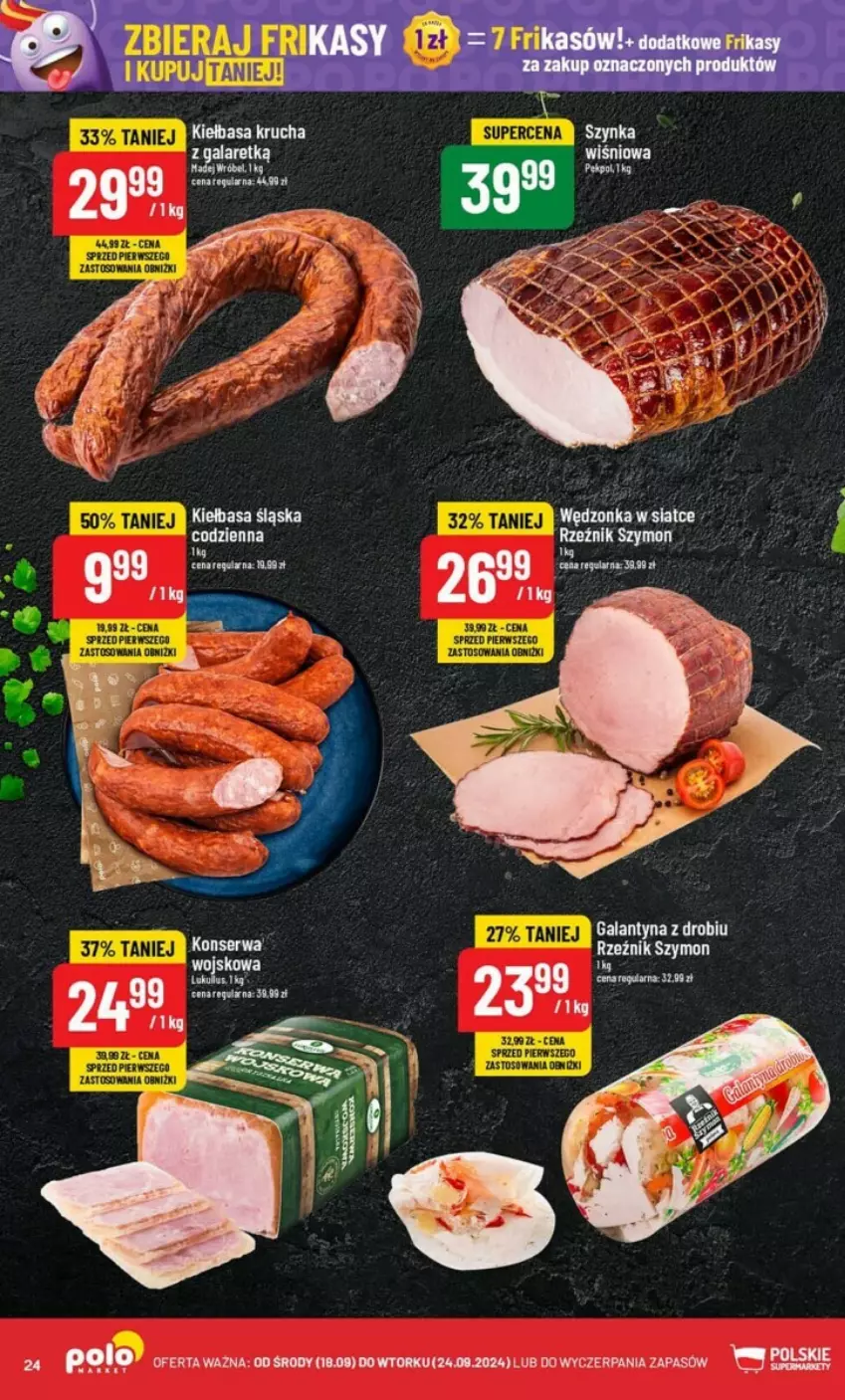 Gazetka promocyjna PoloMarket - ważna 18.09 do 24.09.2024 - strona 17 - produkty: Kiełbasa, Kiełbasa śląska, Ser