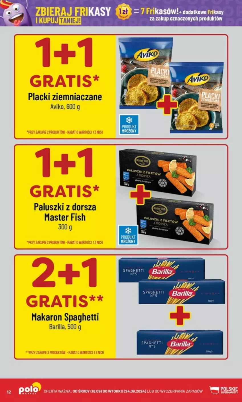 Gazetka promocyjna PoloMarket - ważna 18.09 do 24.09.2024 - strona 4 - produkty: Barilla, Dorsz, Lack, Makaron, Spaghetti