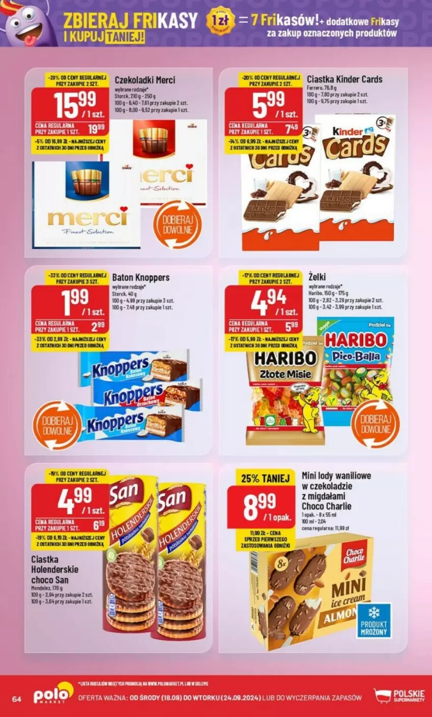 Gazetka promocyjna PoloMarket - ważna 18.09 do 24.09.2024 - strona 61 - produkty: Kinder, Lody, Tera