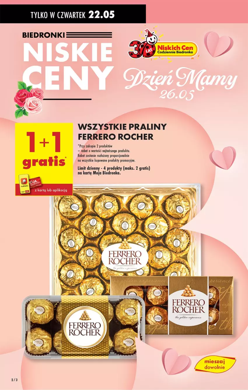 Gazetka promocyjna Biedronka - Od Czwartku - ważna 22.05 do 28.05.2025 - strona 2 - produkty: Ferrero, Ferrero Rocher, Gra, Por, Praliny