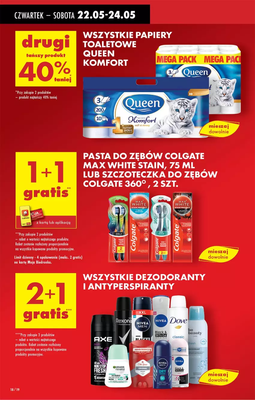 Gazetka promocyjna Biedronka - Od Czwartku - ważna 22.05 do 28.05.2025 - strona 20 - produkty: Antyperspirant, Colgate, Dezodorant, Gra, LG, Pasta do zębów, Por, Szczoteczka, Szczoteczka do zębów