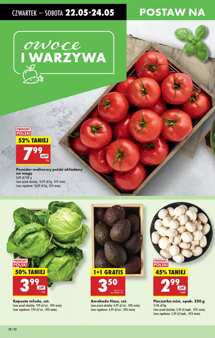 Gazetka promocyjna Biedronka - Od Czwartku - ważna 22.05 do 28.05.2025 - strona 24 - produkty: Piec, Pieczarka, Pomidor malinowy