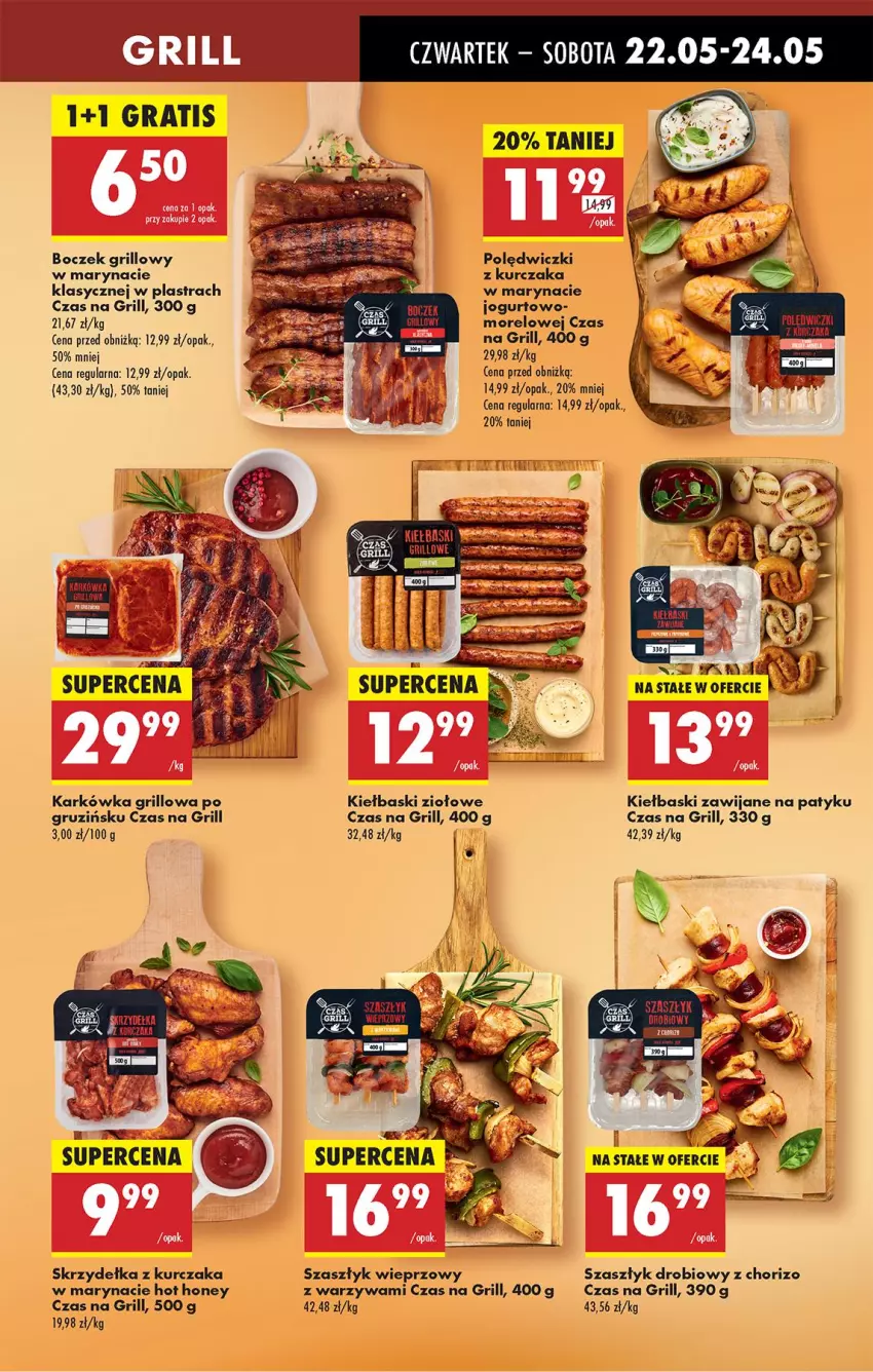 Gazetka promocyjna Biedronka - Od Czwartku - ważna 22.05 do 28.05.2025 - strona 35 - produkty: Boczek, Grill, Jogurt, Kurczak, Polędwiczki z kurczaka, Skrzydełka z kurczaka, Warzywa