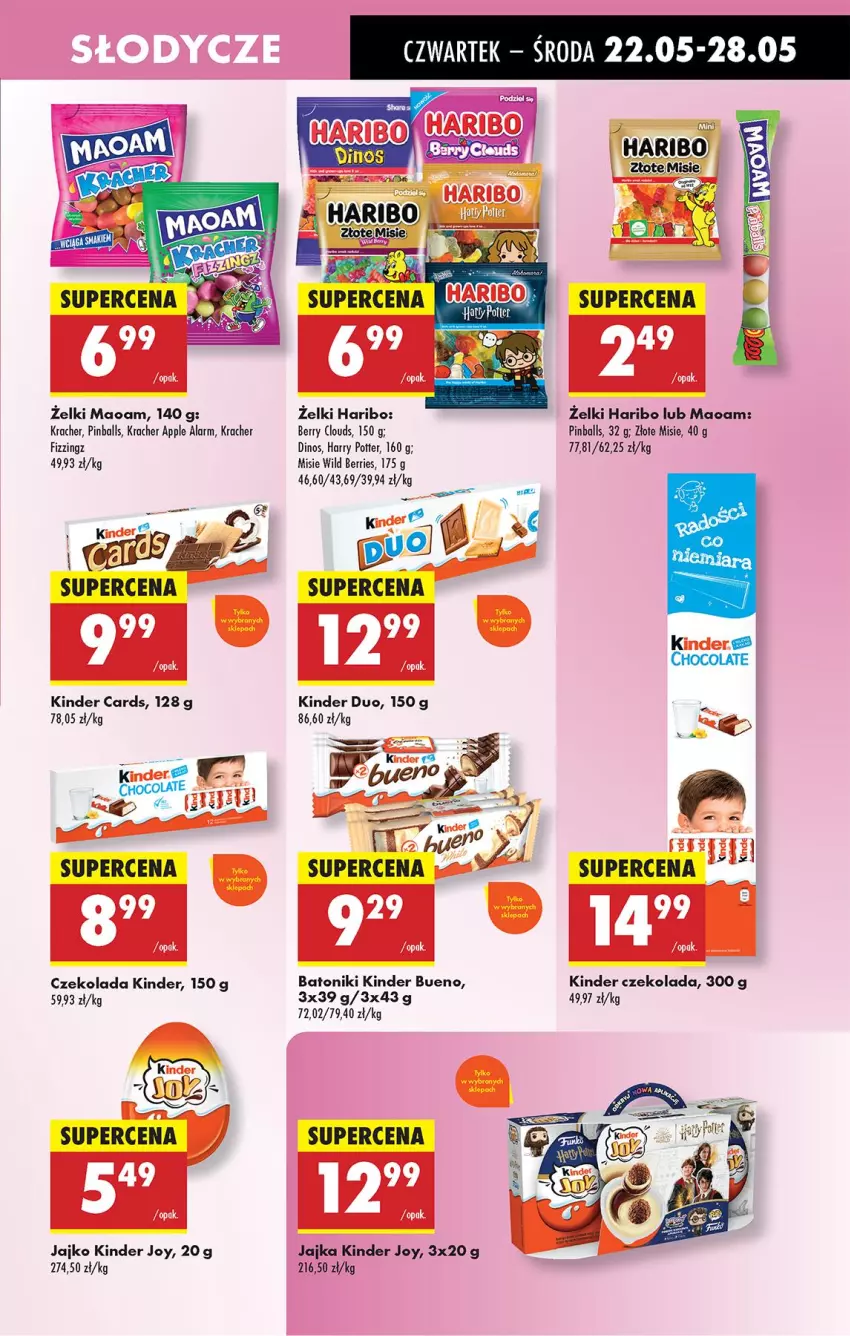 Gazetka promocyjna Biedronka - Od Czwartku - ważna 22.05 do 28.05.2025 - strona 55 - produkty: Baton, Czekolada, Haribo, Harry Potter, Kinder, Kinder Bueno, NBA, Tonik