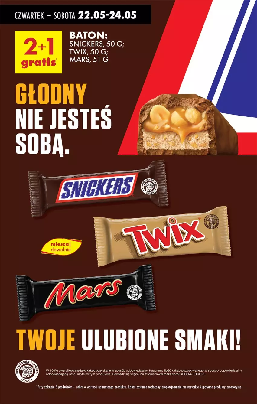 Gazetka promocyjna Biedronka - Od Czwartku - ważna 22.05 do 28.05.2025 - strona 58 - produkty: Kakao, Mars, Por, Snickers, Twix