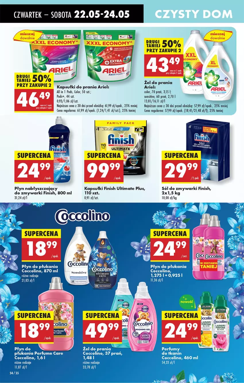 Gazetka promocyjna Biedronka - Od Czwartku - ważna 22.05 do 28.05.2025 - strona 68 - produkty: Ariel, Finish, Kapsułki do prania, Płyn nabłyszczający, Zmywarki