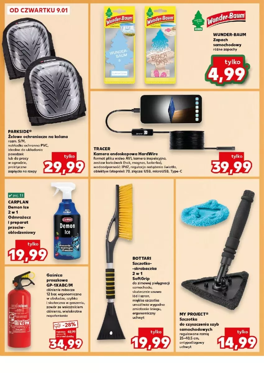 Gazetka promocyjna Kaufland - ważna 09.01 do 15.01.2025 - strona 17 - produkty: Acer, Gaśnica, Kamera, LANA, Obiektyw, Ochraniacze, Parkside, Por, Skrobaczka, Szczotka, Top, Zestaw końcówek