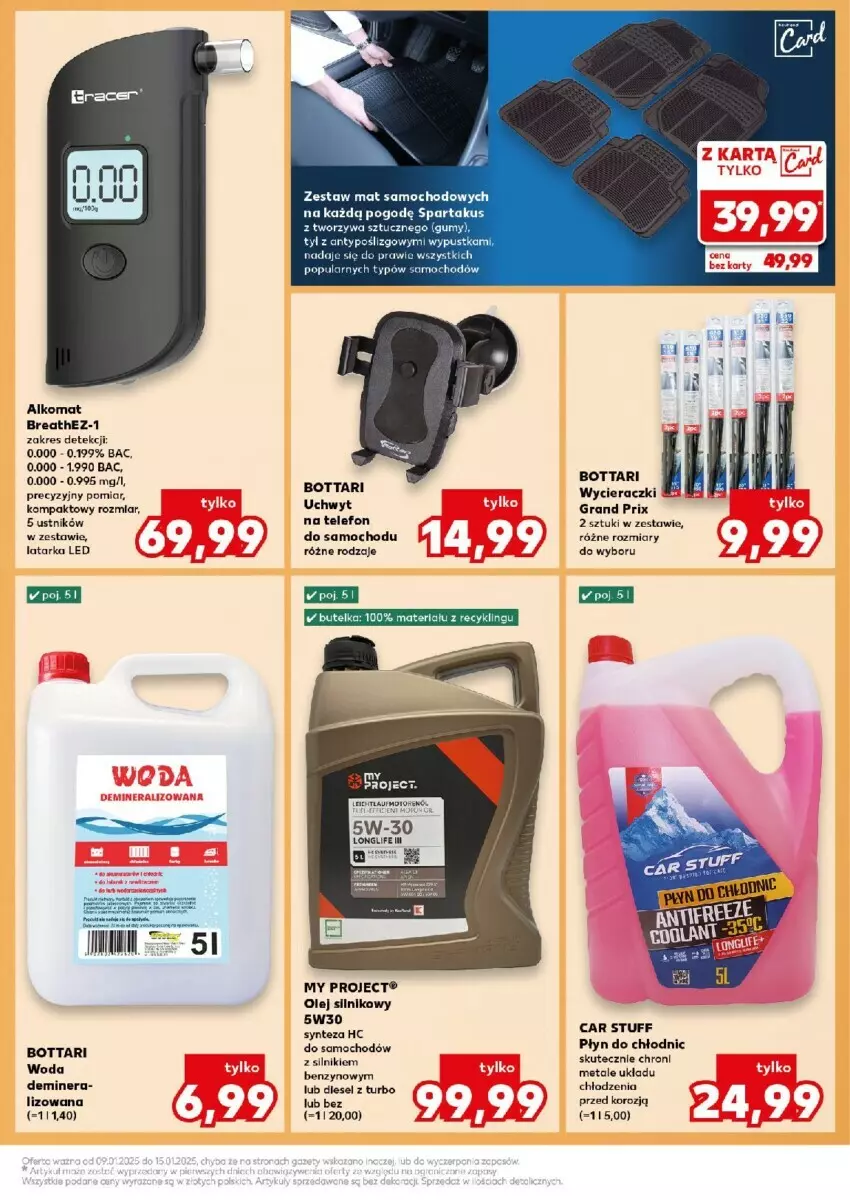 Gazetka promocyjna Kaufland - ważna 09.01 do 15.01.2025 - strona 18 - produkty: Alkomat, Gra, Latarka, Latarka LED, Płyn do chłodnic, Tarka, Telefon, Ustnik, Woda