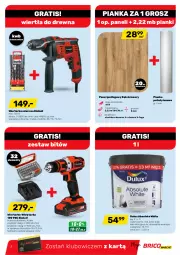 Gazetka promocyjna Bricomarche - Gazetka - Gazetka - ważna od 19.02 do 19.02.2022 - strona 3 - produkty: Gra, Wiertarka, Absolut, Warka, Tarka, Wiertarka udarowa, Wkręt, Wkrętarka, Panel podłogowy, Dulux, Akumulator, Einhell
