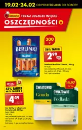 Gazetka promocyjna Biedronka - Od czwartku - Gazetka - ważna od 28.02 do 28.02.2024 - strona 10 - produkty: Ser, Parówki, Tran, Podlaski, Gouda, Berlinki, Fa