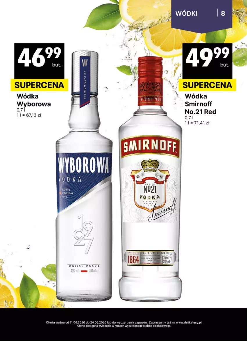 Gazetka promocyjna Delikatesy Centrum - Delibarek DC24-DC25 - ważna 11.06 do 24.06.2026 - strona 8 - produkty: Rama, Wódka, Wyborowa