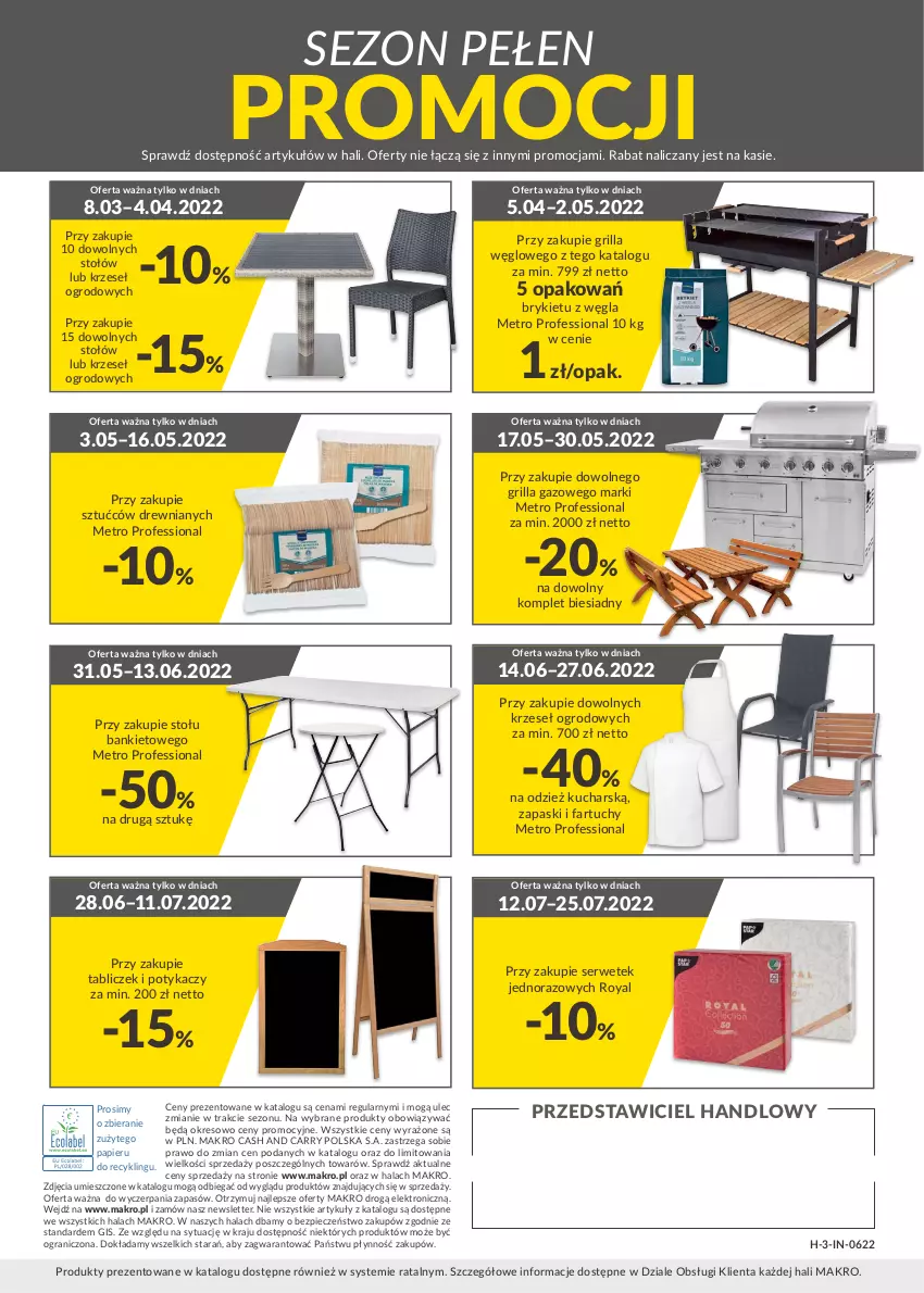 Gazetka promocyjna Makro - [Oferta specjalna] Katalog Ogród 2022 - ważna 08.03 do 30.09.2022 - strona 32 - produkty: Fa, Gra, Grill, Metro, Papier, Piec, Ser