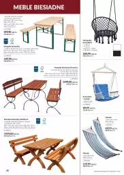 Gazetka promocyjna Makro - [Oferta specjalna] Katalog Ogród 2022 - Gazetka - ważna od 30.09 do 30.09.2022 - strona 20 - produkty: Hama, Sos, NBA, Huśtawka, Stół, Meble, Lakier