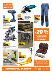 Gazetka promocyjna Obi - Gazetka OBI - Gazetka - ważna od 13.12 do 13.12.2022 - strona 22 - produkty: Spodnie jeans, Szlifierka kątowa, Tarka, Lack, Wkręt, Wózek, Wkrętarka, Spodnie, Szlifierka, Bosch, Dźwig, Akumulator