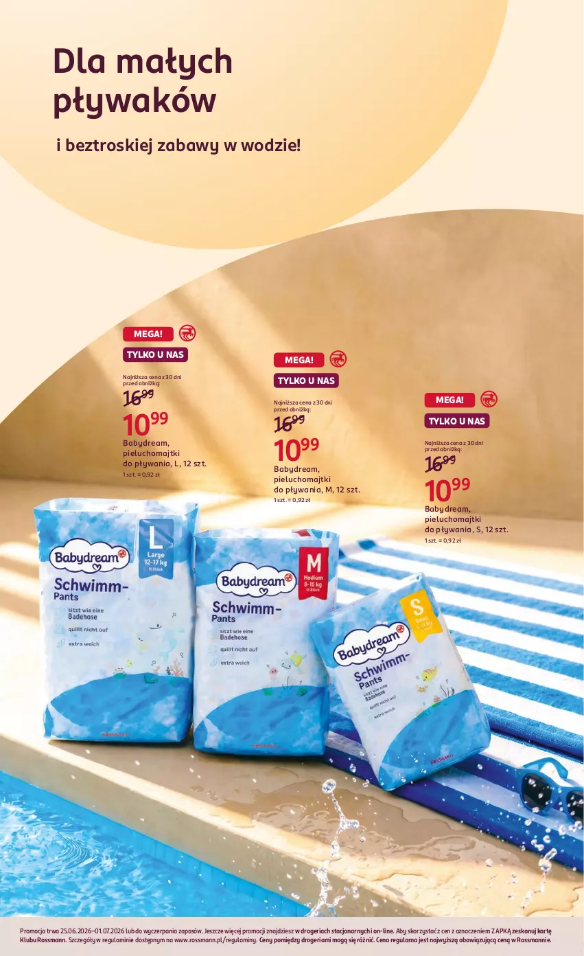 Gazetka promocyjna Rossmann - Gazetka promocyjna Rossmanna - ważna 25.06 do 01.07.2026 - strona 2 - produkty: Babydream, Majtki, Pieluchomajtki