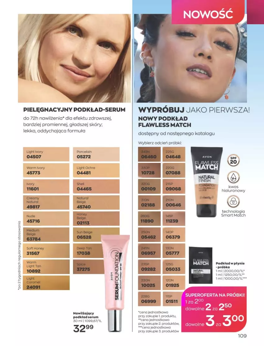 Gazetka promocyjna Avon - Katalog Avon 5/2023 kampania maj - ważna 01.05 do 31.05.2023 - strona 109 - produkty: Cień, Podkład, Rum, Ser, Serum