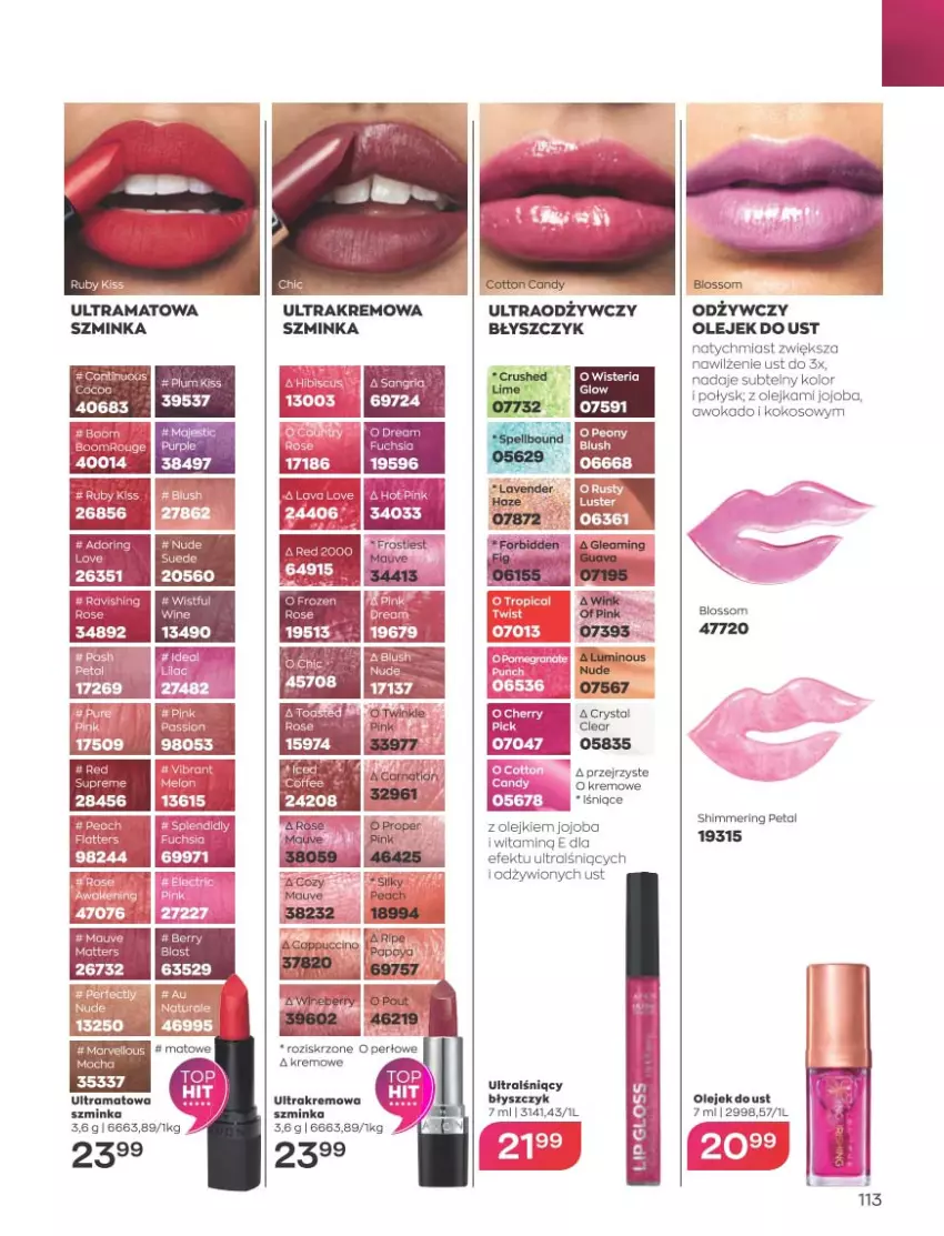 Gazetka promocyjna Avon - Katalog Avon 5/2023 kampania maj - ważna 01.05 do 31.05.2023 - strona 113 - produkty: Inka, Kokos, Olej, Rama, Szminka