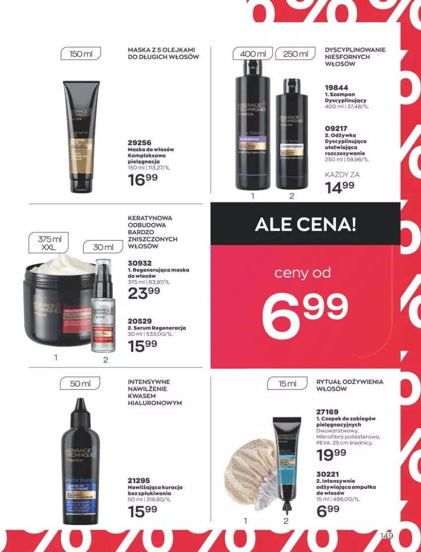 Gazetka promocyjna Avon - Katalog Avon 5/2023 kampania maj - ważna 01.05 do 31.05.2023 - strona 149 - produkty: Maska, Maska do włosów, Odżywka, Olej, Rum, Ser, Serum