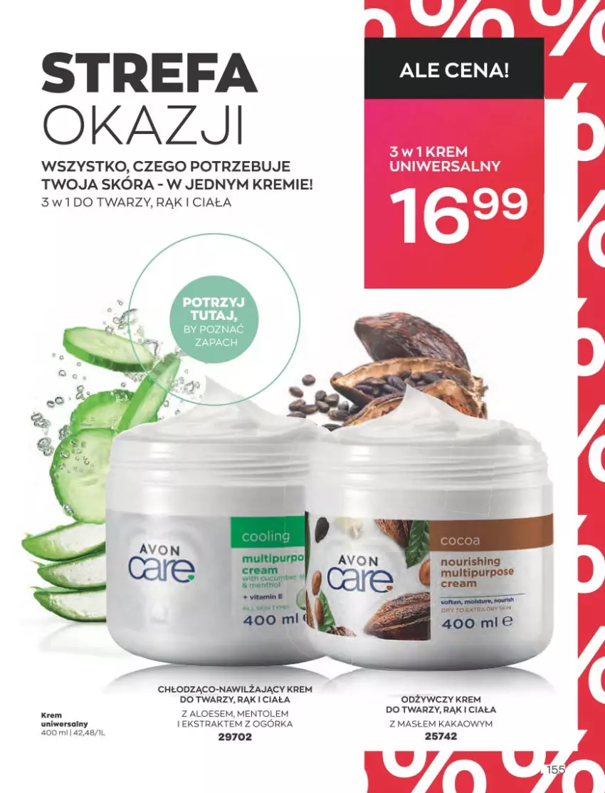 Gazetka promocyjna Avon - Katalog Avon 5/2023 kampania maj - ważna 01.05 do 31.05.2023 - strona 155 - produkty: Fa, Kakao, Krem do twarzy