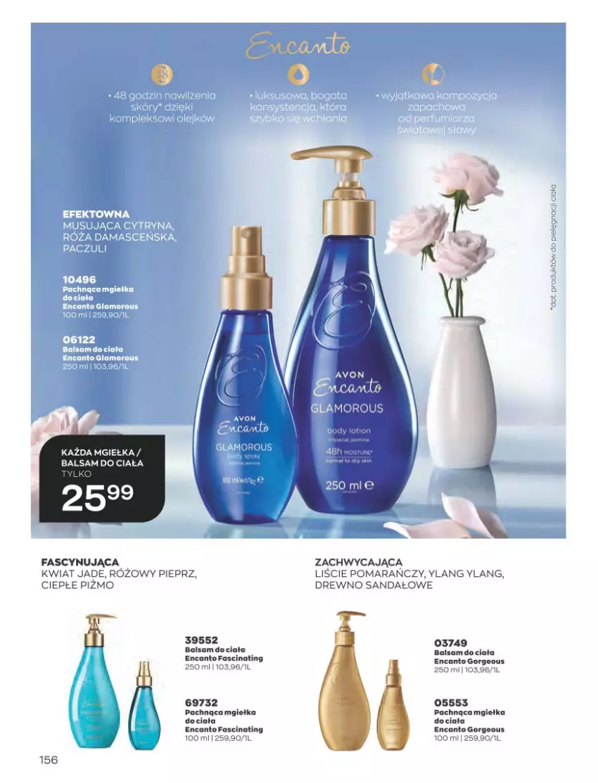 Gazetka promocyjna Avon - Katalog Avon 5/2023 kampania maj - ważna 01.05 do 31.05.2023 - strona 156 - produkty: Balsam do ciała, Fa, Pieprz, Sandał