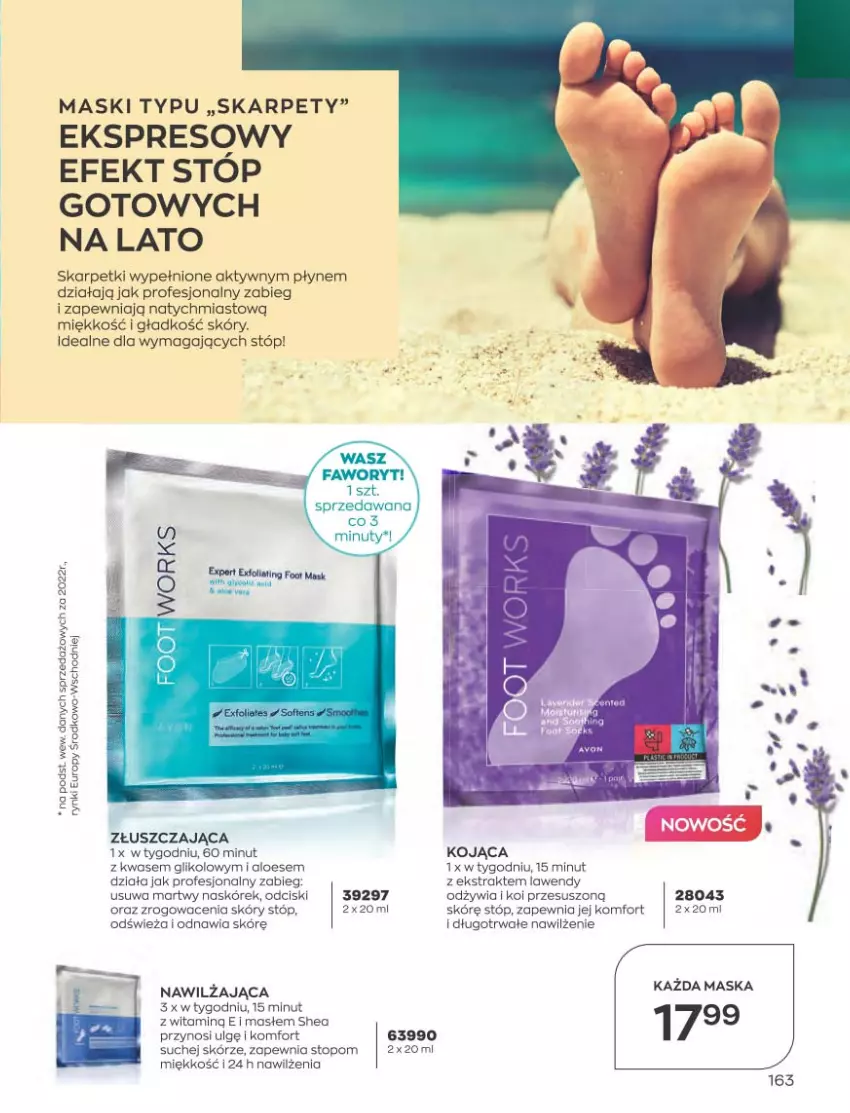 Gazetka promocyjna Avon - Katalog Avon 5/2023 kampania maj - ważna 01.05 do 31.05.2023 - strona 163 - produkty: Fa, Karp, LG, Maska, Nuty, Skarpetki, Top