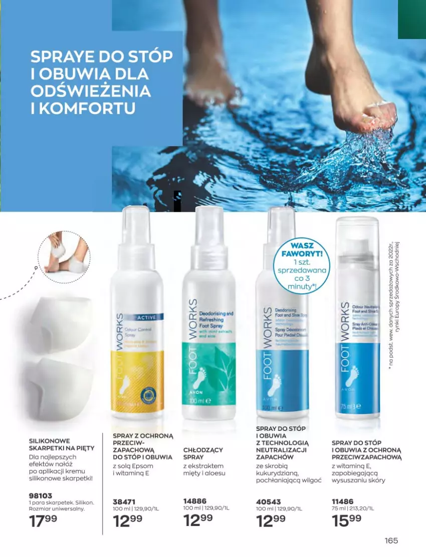 Gazetka promocyjna Avon - Katalog Avon 5/2023 kampania maj - ważna 01.05 do 31.05.2023 - strona 165 - produkty: Fa, Karp, LG, Nuty, Skarpetki