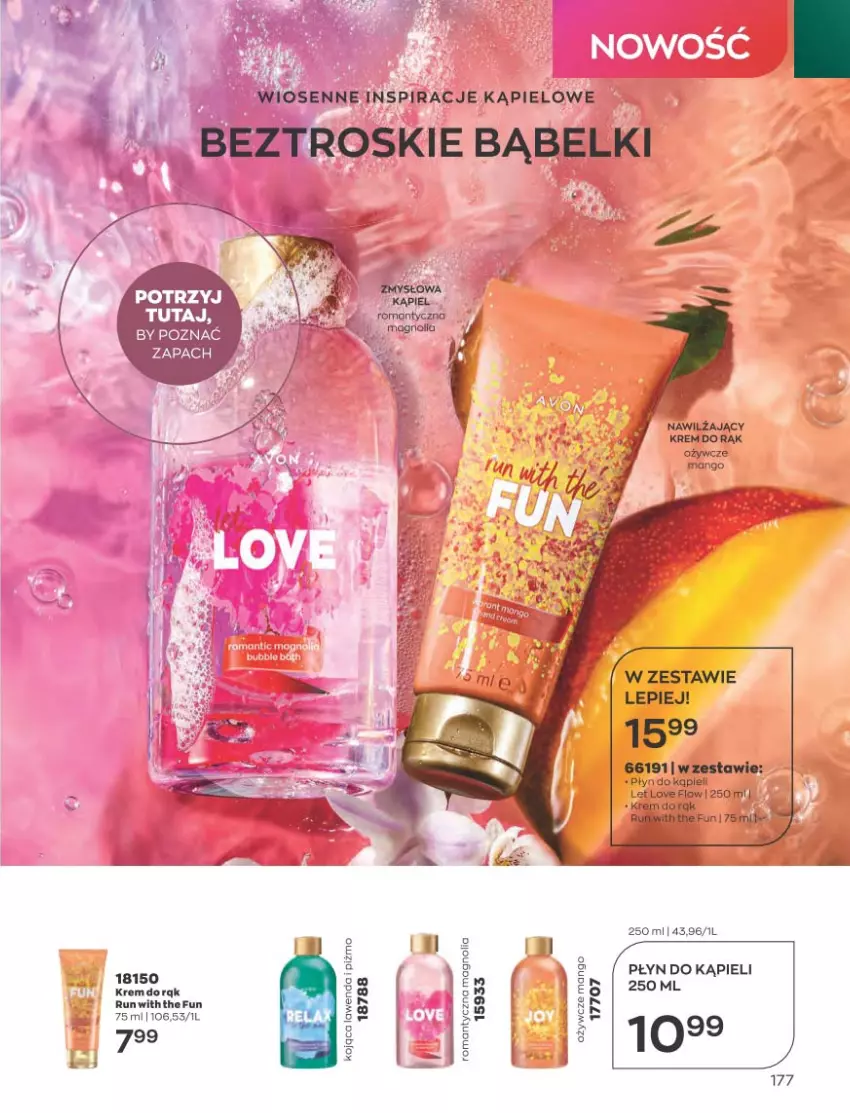 Gazetka promocyjna Avon - Katalog Avon 5/2023 kampania maj - ważna 01.05 do 31.05.2023 - strona 177 - produkty: Fa, Krem do rąk, Mango, Płyn do kąpieli