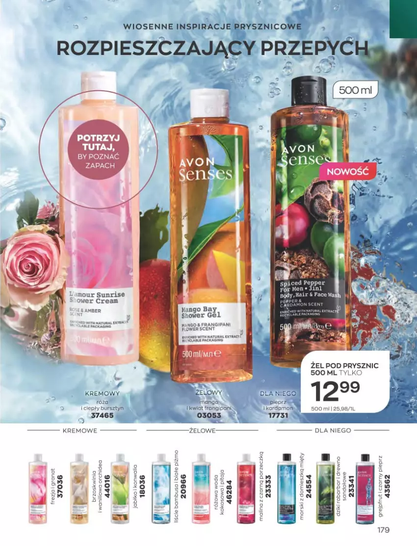 Gazetka promocyjna Avon - Katalog Avon 5/2023 kampania maj - ważna 01.05 do 31.05.2023 - strona 179 - produkty: Bursztyn, Fa, Pieprz, Róża, Ser