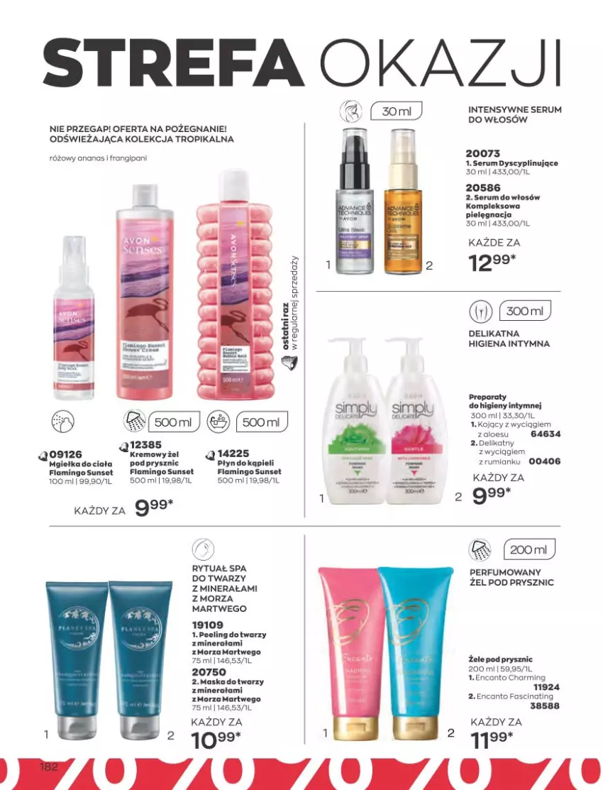 Gazetka promocyjna Avon - Katalog Avon 5/2023 kampania maj - ważna 01.05 do 31.05.2023 - strona 182 - produkty: Ananas, Fa, Peeling, Perfum, Rum, Ser, Serum, Serum do włosów