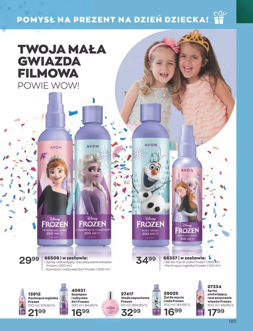 Gazetka promocyjna Avon - Katalog Avon 5/2023 kampania maj - ważna 01.05 do 31.05.2023 - strona 185 - produkty: Body, Frozen, Gwiazda, Odżywka, Por, Woda