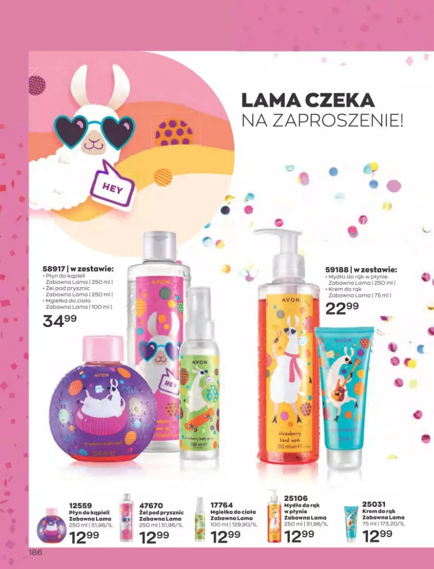 Gazetka promocyjna Avon - Katalog Avon 5/2023 kampania maj - ważna 01.05 do 31.05.2023 - strona 186 - produkty: Fa, Mydło, Płyn do kąpieli