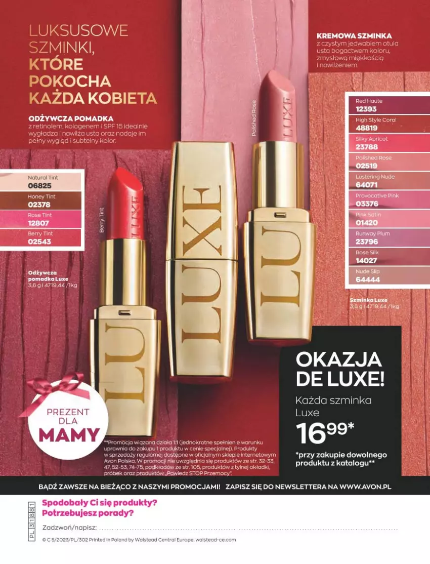 Gazetka promocyjna Avon - Katalog Avon 5/2023 kampania maj - ważna 01.05 do 31.05.2023 - strona 188 - produkty: Inka, Szminka