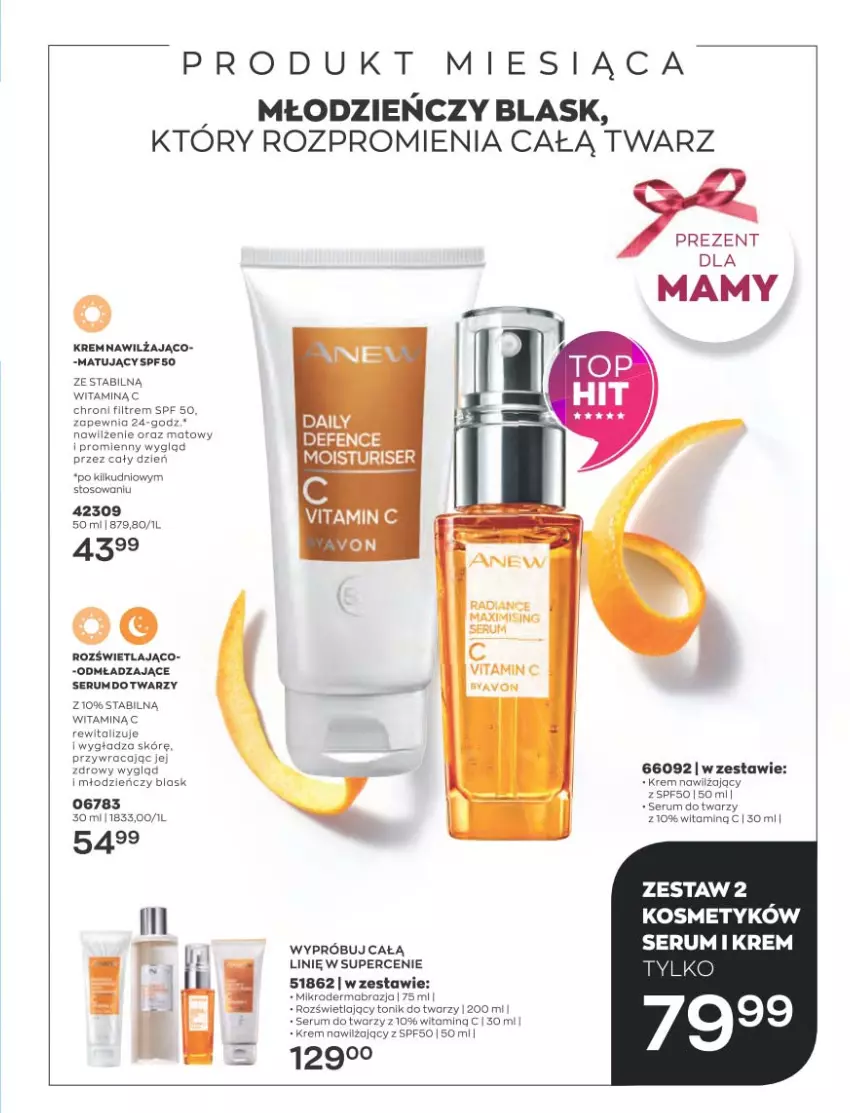 Gazetka promocyjna Avon - Katalog Avon 5/2023 kampania maj - ważna 01.05 do 31.05.2023 - strona 25 - produkty: Krem nawilżający, Odmładzające serum, Rum, Ser, Serum, Serum do twarzy, Tonik, Tonik do twarzy