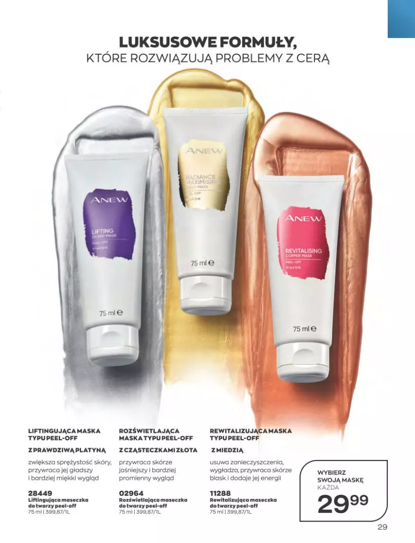 Gazetka promocyjna Avon - Katalog Avon 5/2023 kampania maj - ważna 01.05 do 31.05.2023 - strona 29 - produkty: Maska