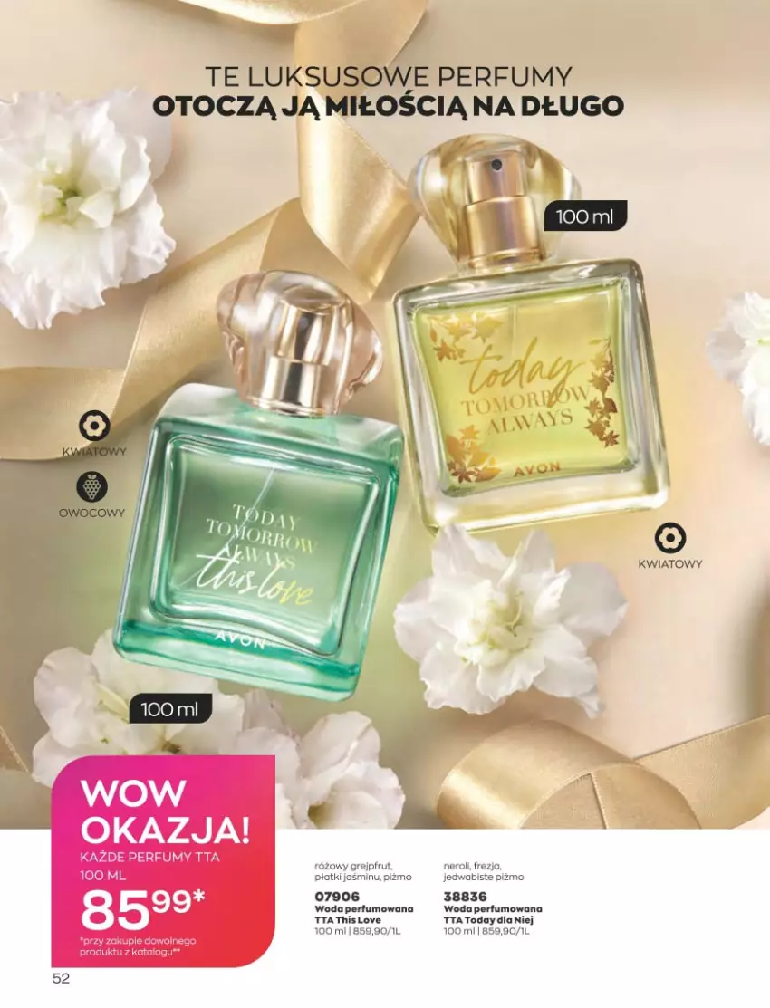 Gazetka promocyjna Avon - Katalog Avon 5/2023 kampania maj - ważna 01.05 do 31.05.2023 - strona 52 - produkty: Grejpfrut, Perfum